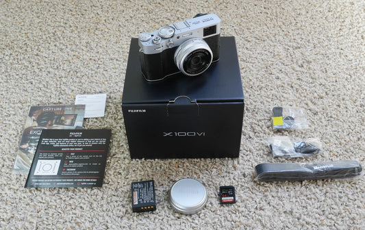 Fujifilm X100VI Camera, Silver (+extras)